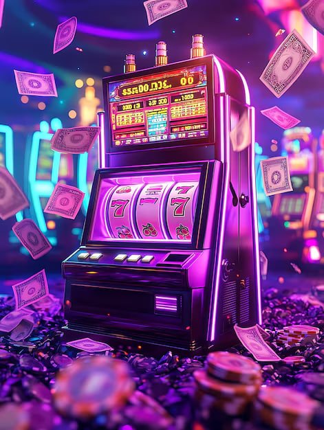 iOS Safari browser showing slot pos4d game interface